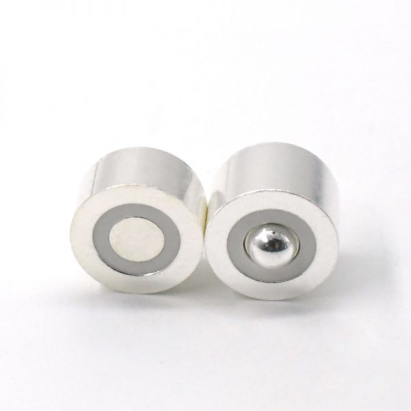 彈簧針公母座連接器 黃銅鍍銀智能家電電吹風(fēng)五金零件pogop