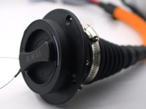 歐標充電槍插座type2新能源電動(dòng)車(chē)充電口IEC-62192車(chē)端交流充電座