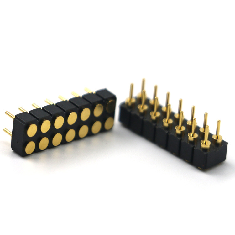 彈簧針雙排14pin大電流充電針導電針天線(xiàn)頂針 pogo pin連接器彈針