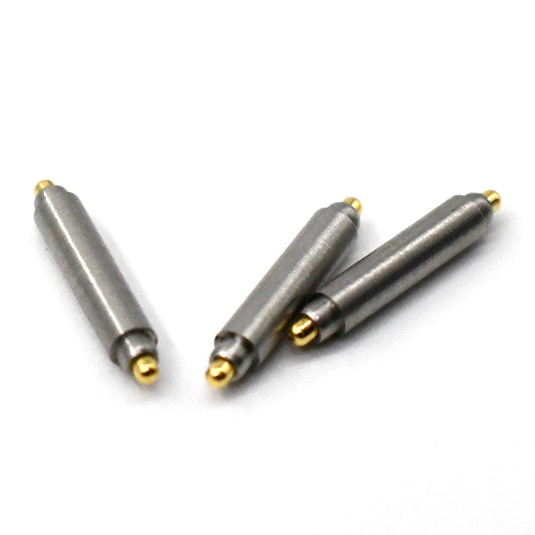 雙頭式pogopin導電探針不銹鋼彈簧針 雙向彈力pogo pin測試頂針
