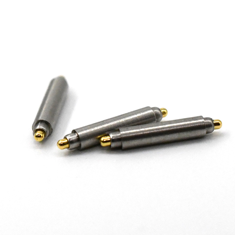 雙頭式pogopin導電探針不銹鋼彈簧針 雙向彈力pogo pin測試頂針