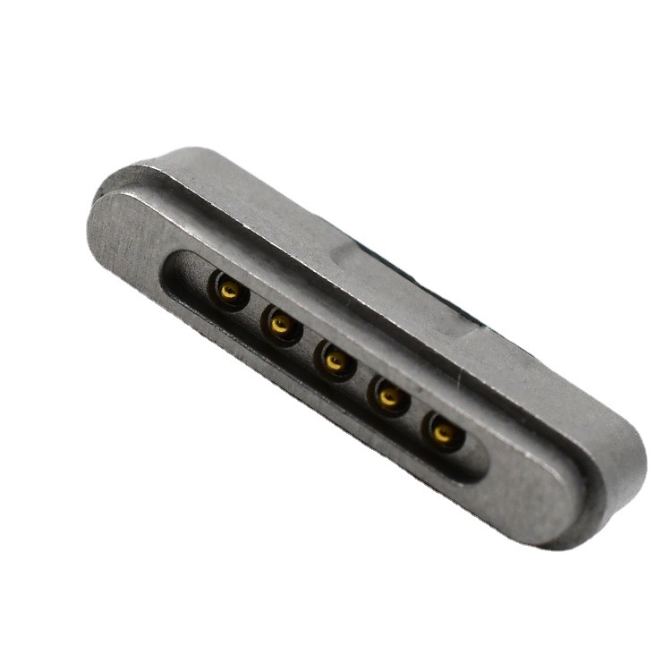5pin 第三代最新充電針蘋(píng)果頭彈簧針鍍金T型頂針pogo pin連接器