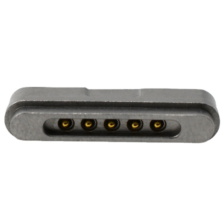 5pin 第三代最新充電針蘋(píng)果頭彈簧針鍍金T型頂針pogo pin連接器