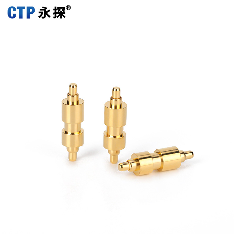 pogo pin大電流天線(xiàn)頂針彈簧探針大電流高頻充電銅針 雙頭信號針