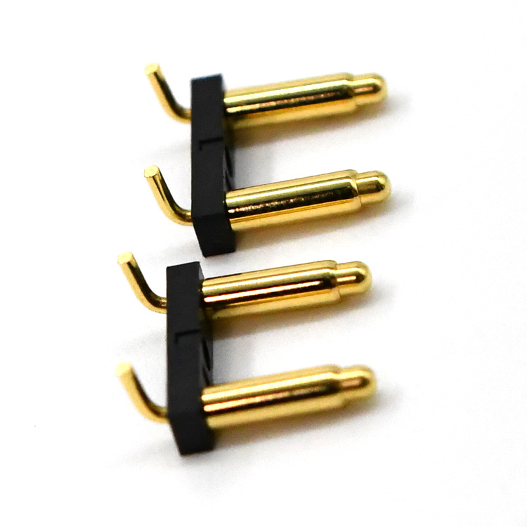 pogopin彈簧針連接器導電針彈性針 折彎頂針折彎式 充電寶彈針