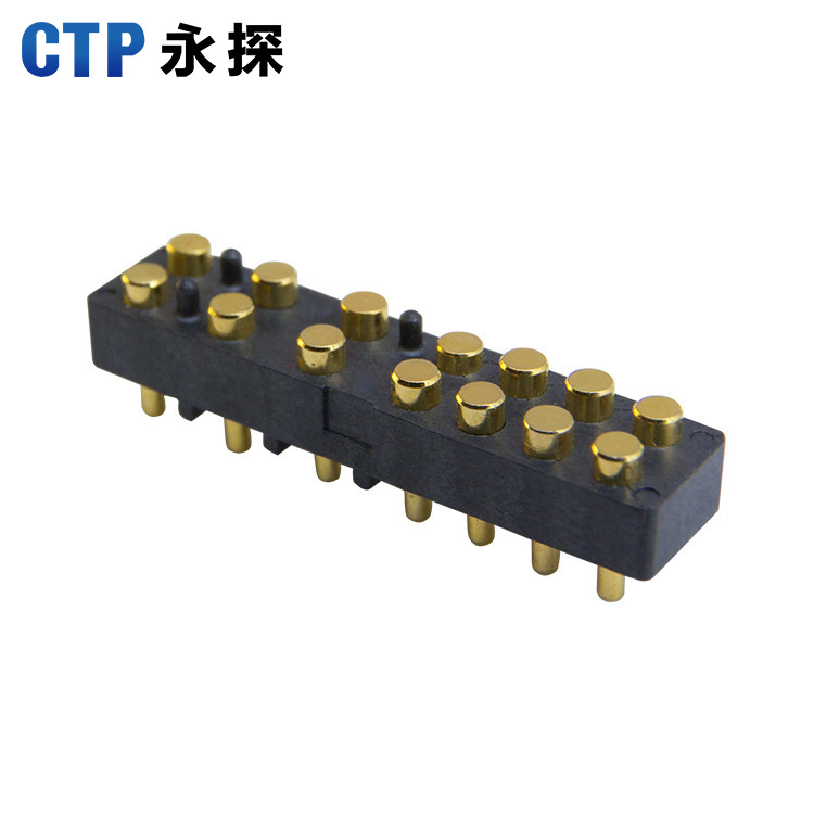 pogopin彈簧針通訊數碼大充電探針 手環(huán)USB連接器14pin鍍金彈針